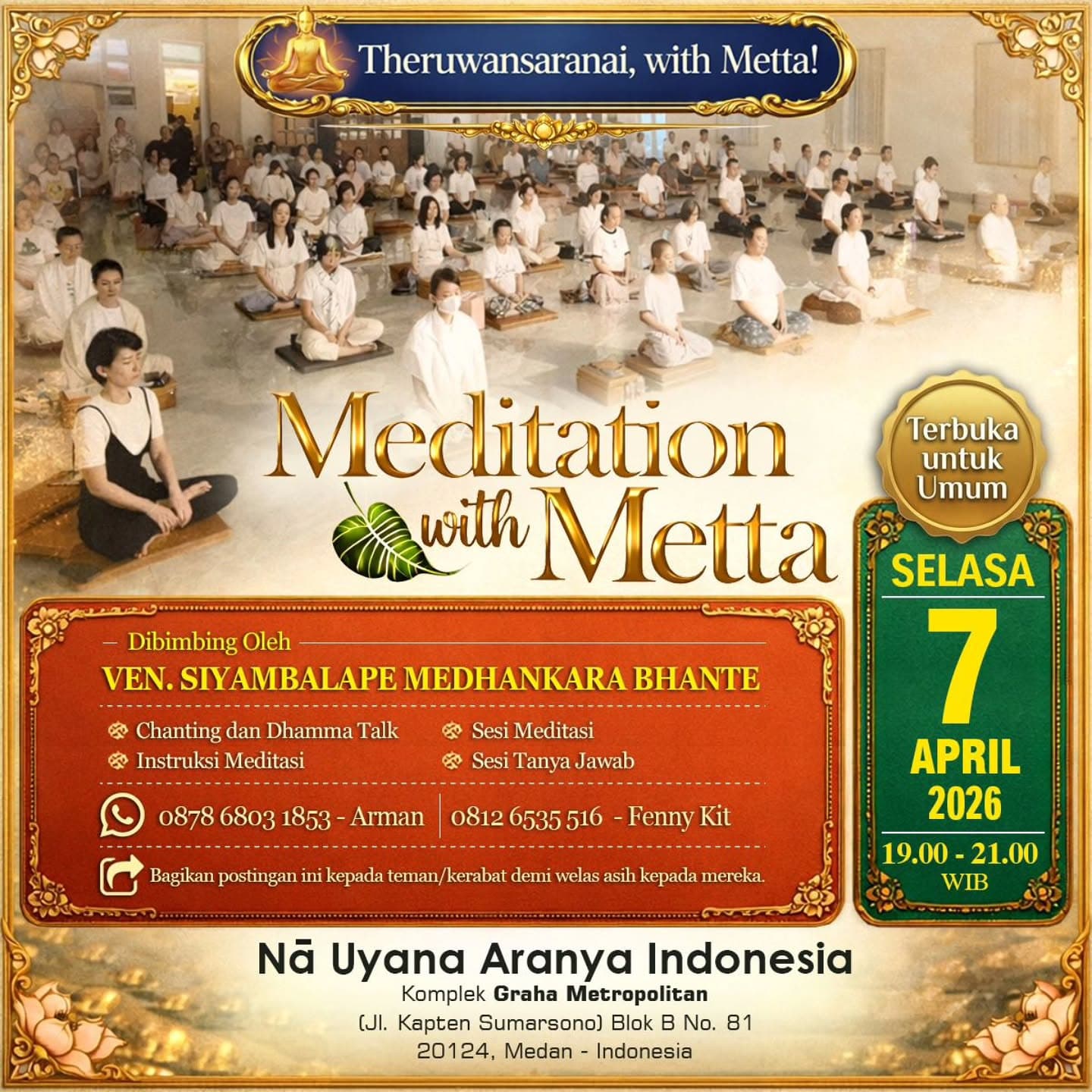 Gambar acara Meditation with Metta