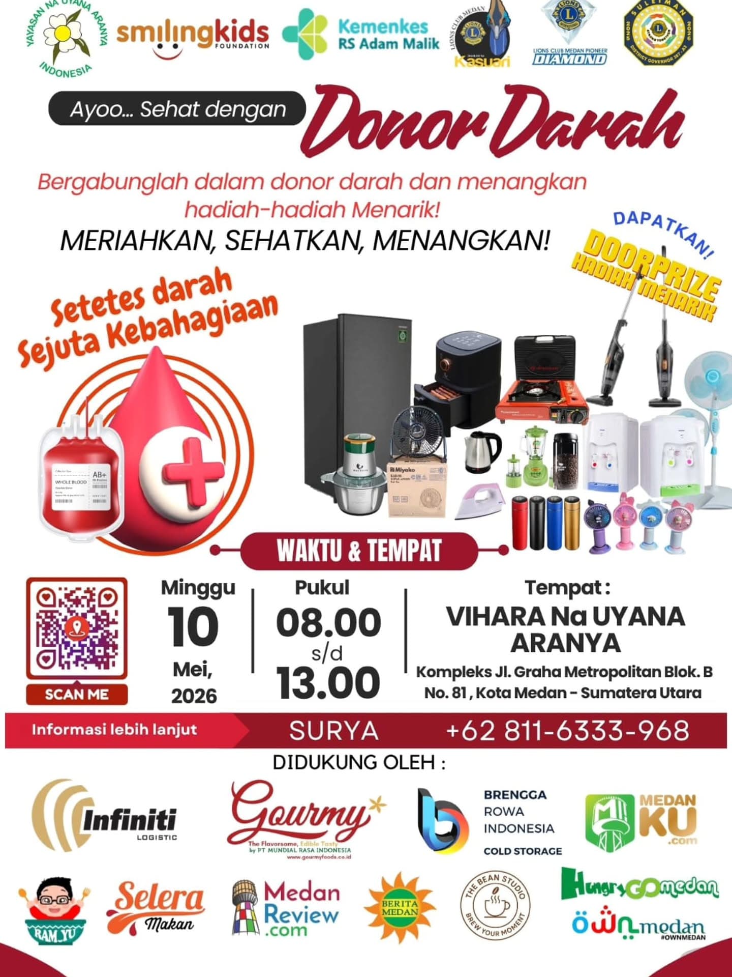 Gambar acara Donor Darah: Setetes Darah Sejuta Kebahagiaan