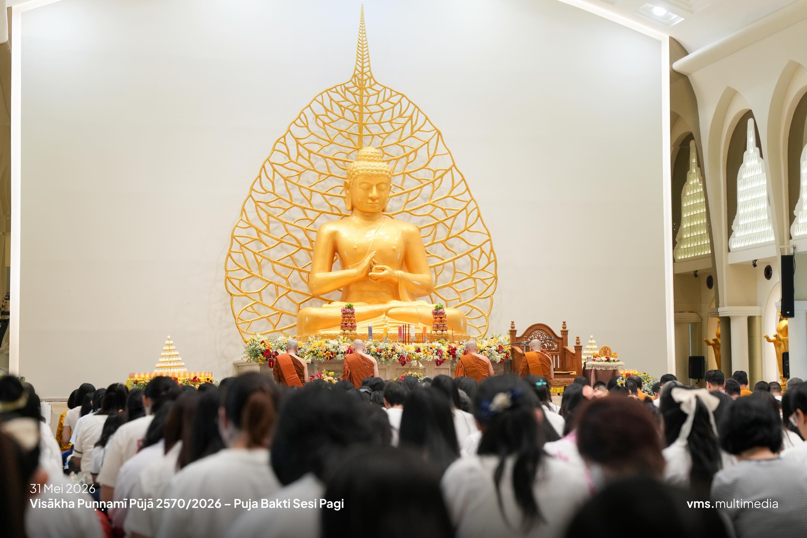 Gambar acara Dokumentasi: Visākha Puṇṇamī Pūjā: Puja Bakti Sesi Pagi (31 Mei 2026)