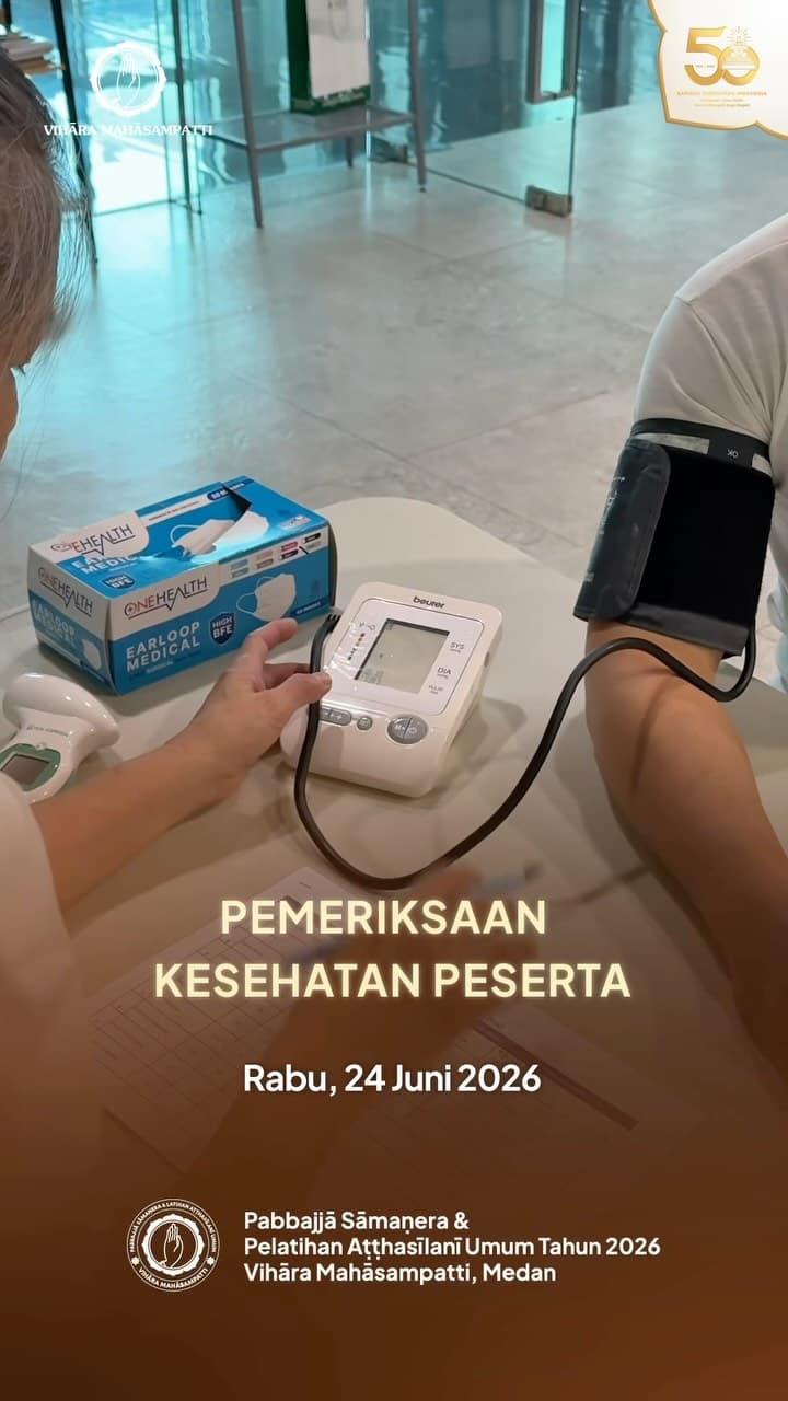 Gambar acara Dokumentasi: Pemeriksaan Kesehatan Peserta Pabbajjā (24 Juni 2026)