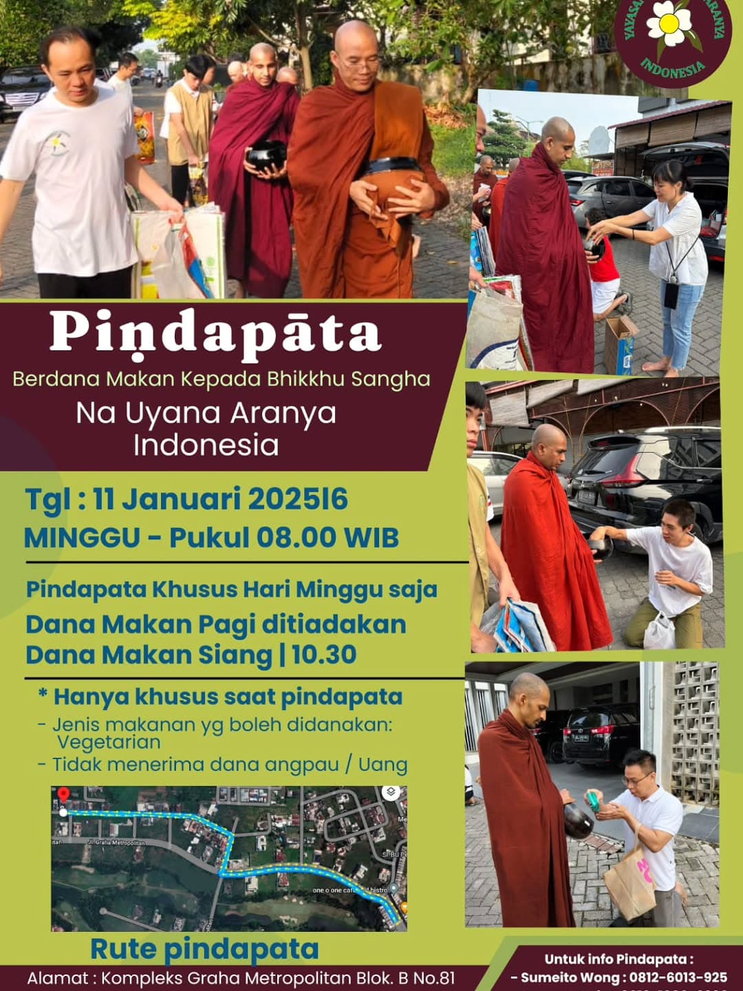 Gambar acara Pindapata Na Uyana Aranya Indonesia