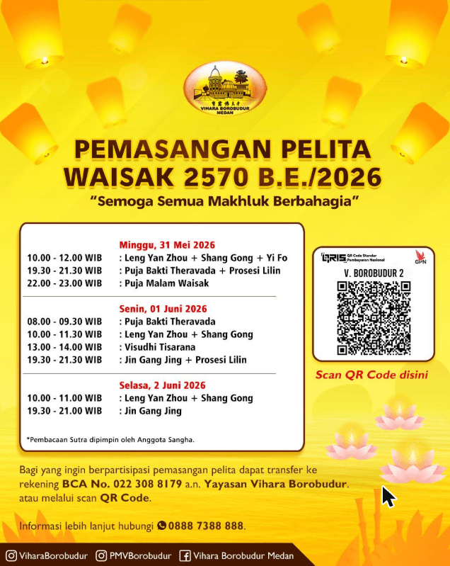 Gambar acara Perayaan Hari Tri Suci Waisak 2570 BE / 2026 & Pemasangan Pelita