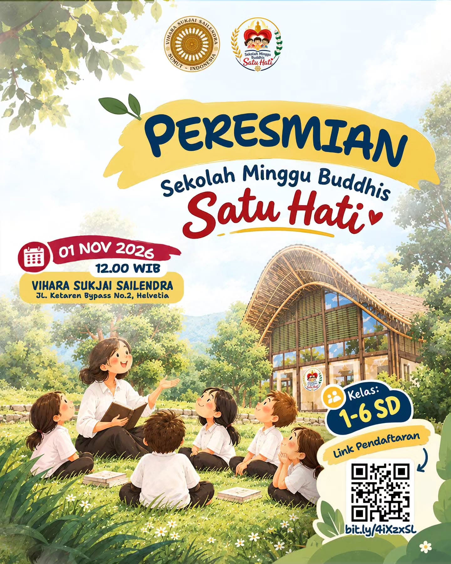 Gambar acara Peresmian Sekolah Minggu Buddhis "Satu Hati"