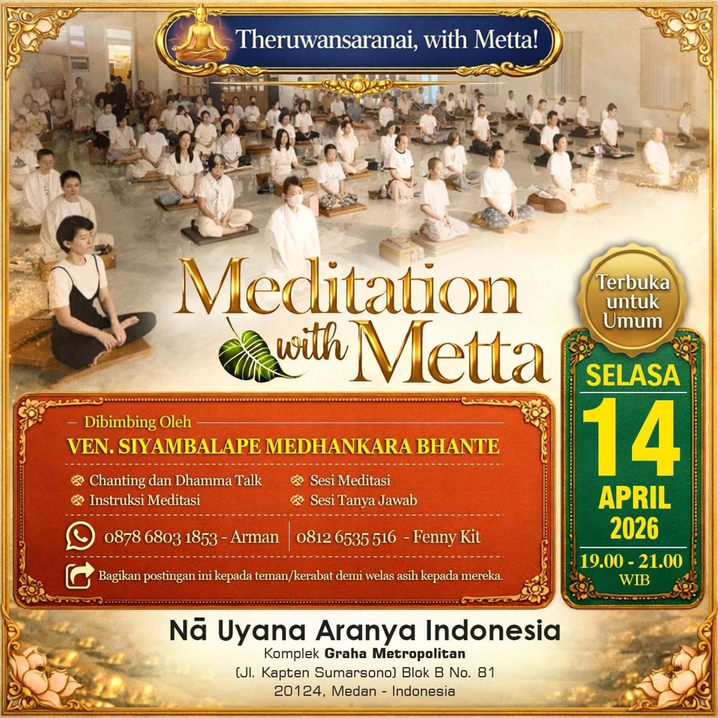 Gambar acara Meditation with Metta