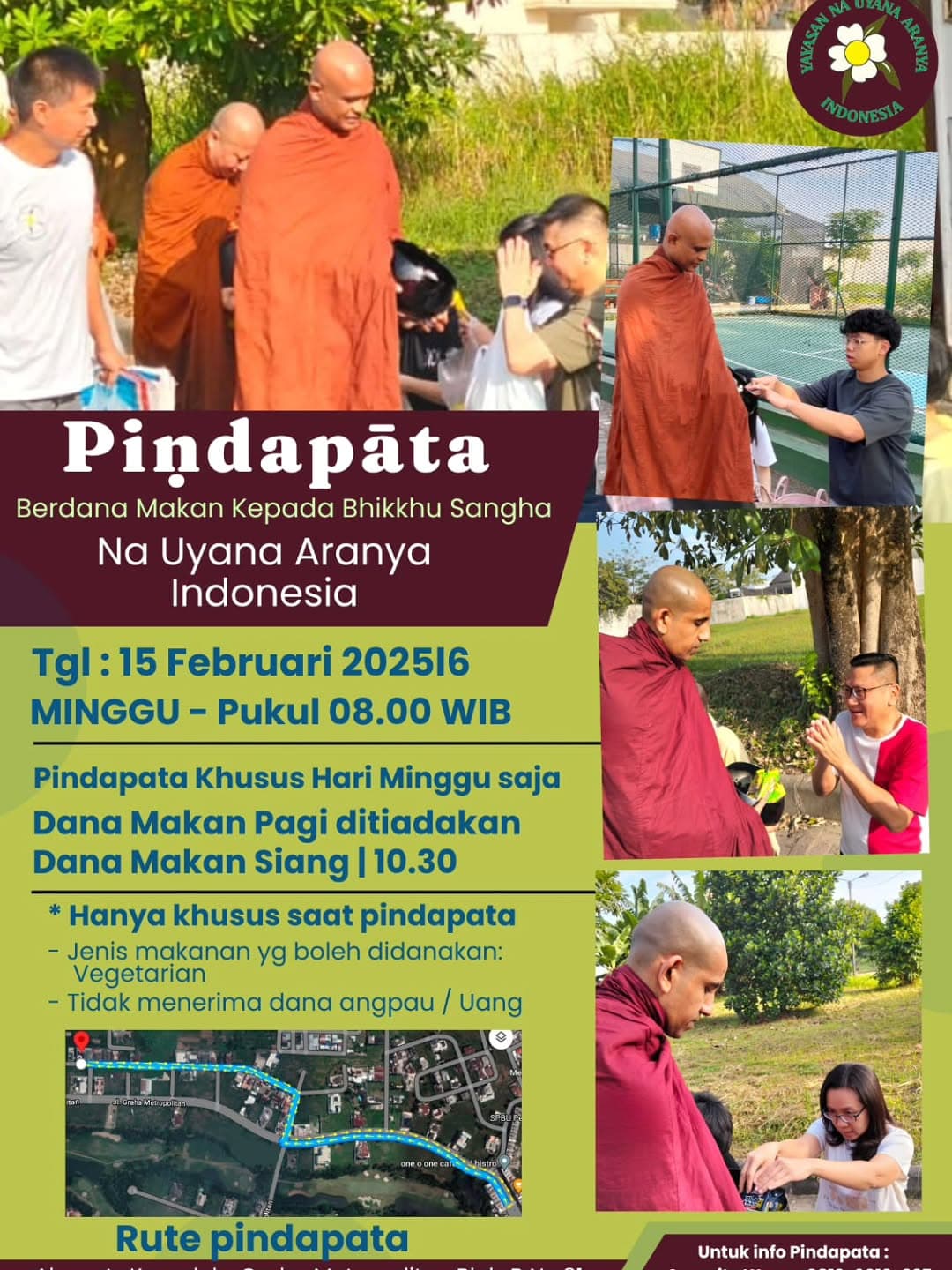 Gambar acara Pindapata Na Uyana Aranya Indonesia