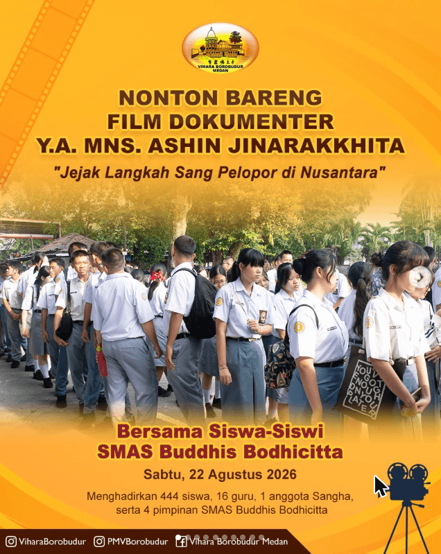 Gambar acara Nonton Bareng Film Dokumenter Y.A. Mns. Ashin Jinarakkhita (SMA Buddhis Bodhicitta)