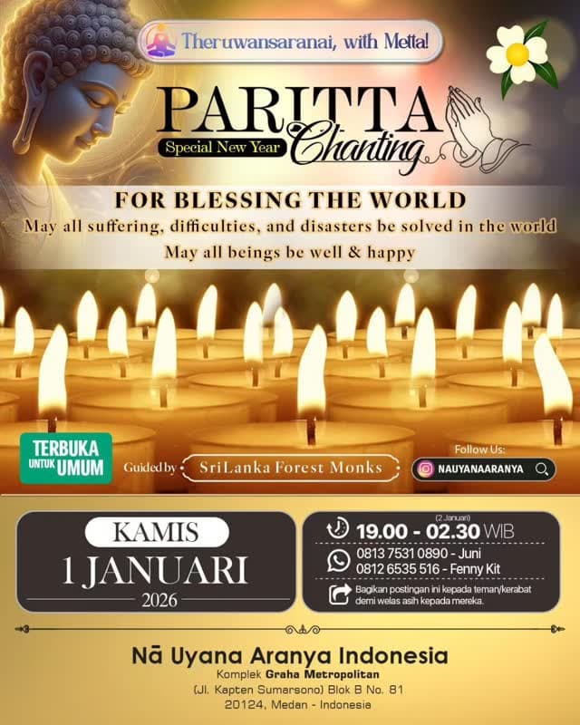 Gambar acara Special New Year Paritta Chanting for Blessing the World