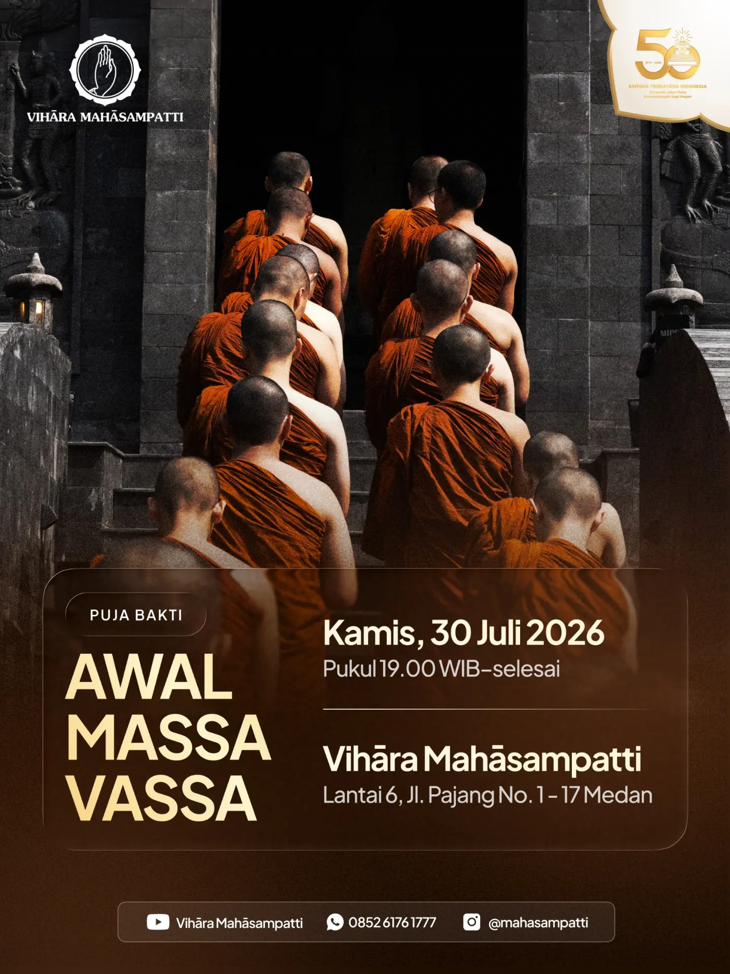 Gambar acara Puja Bakti Awal Masa Vassa