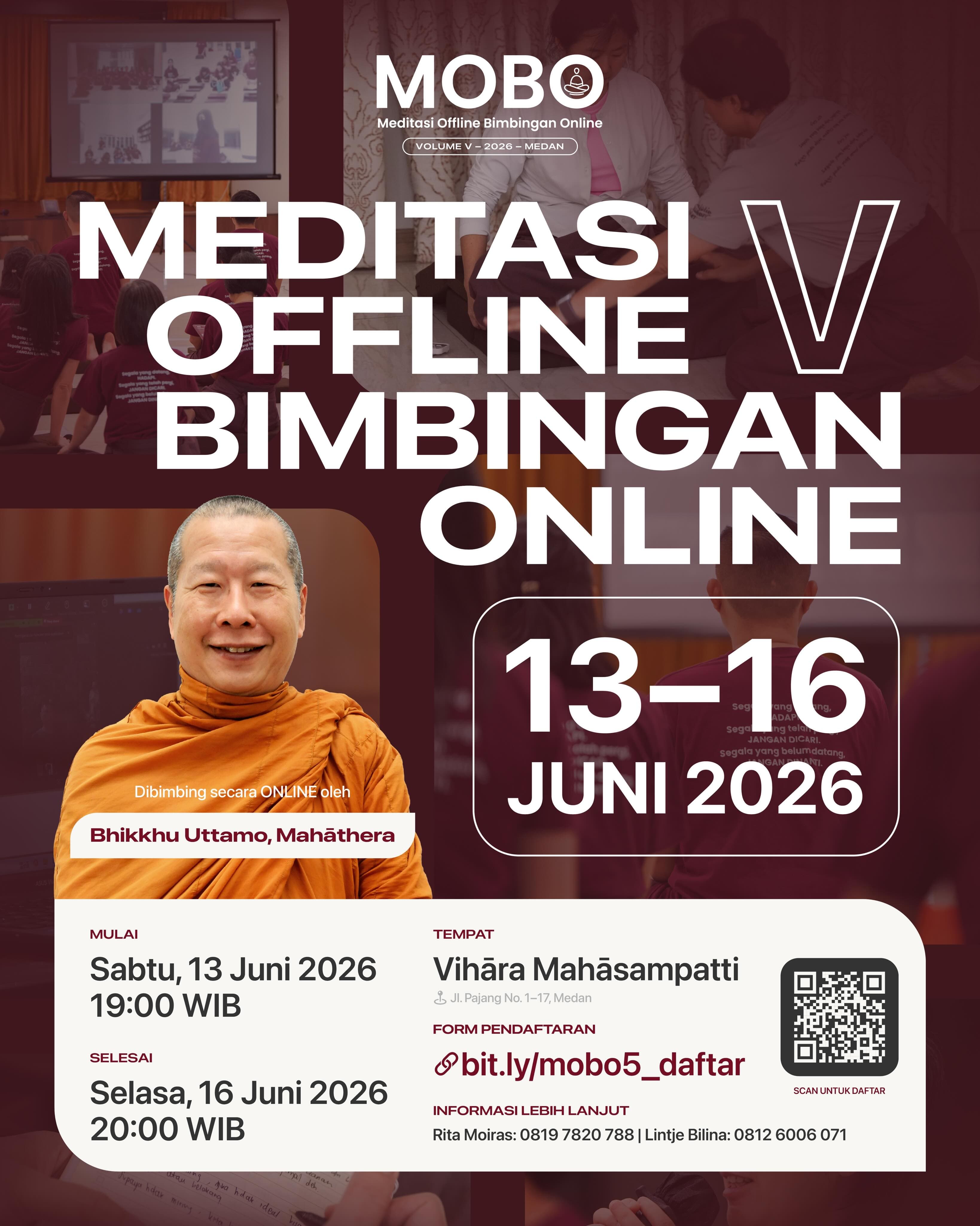 Gambar acara MOBO V: Meditasi Offline Bimbingan Online (Medan)