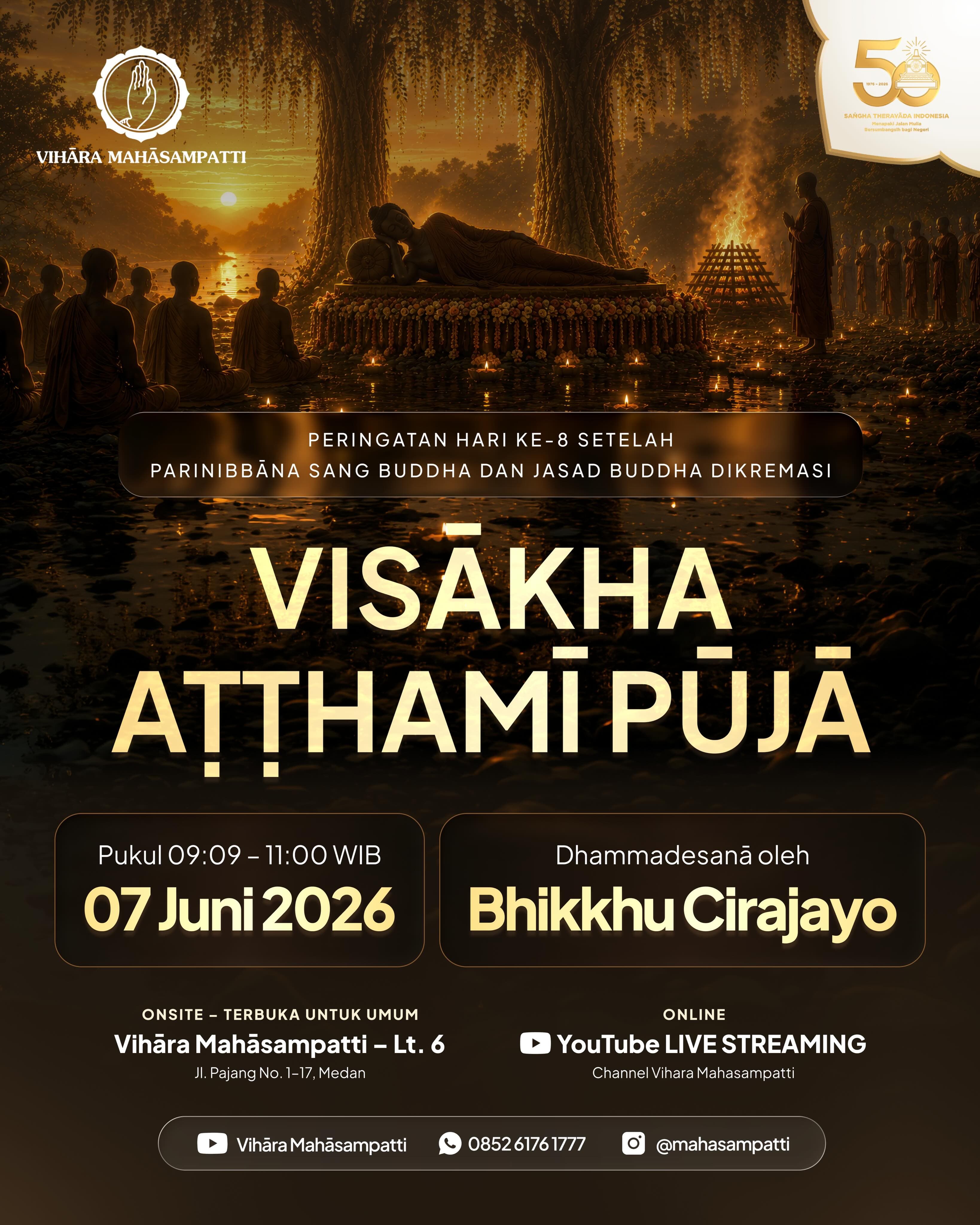 Gambar acara Visākha Aṭṭhami Pūjā 2570 TB/2026