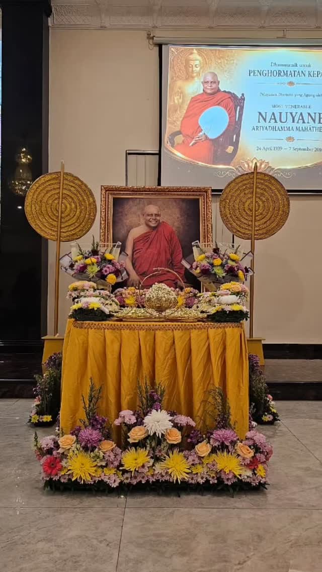 Gambar acara Dokumentasi: Dhammatalk Penghormatan Most Ven. Nauyane Ariyadhamma Mahathero (dokumentasi)