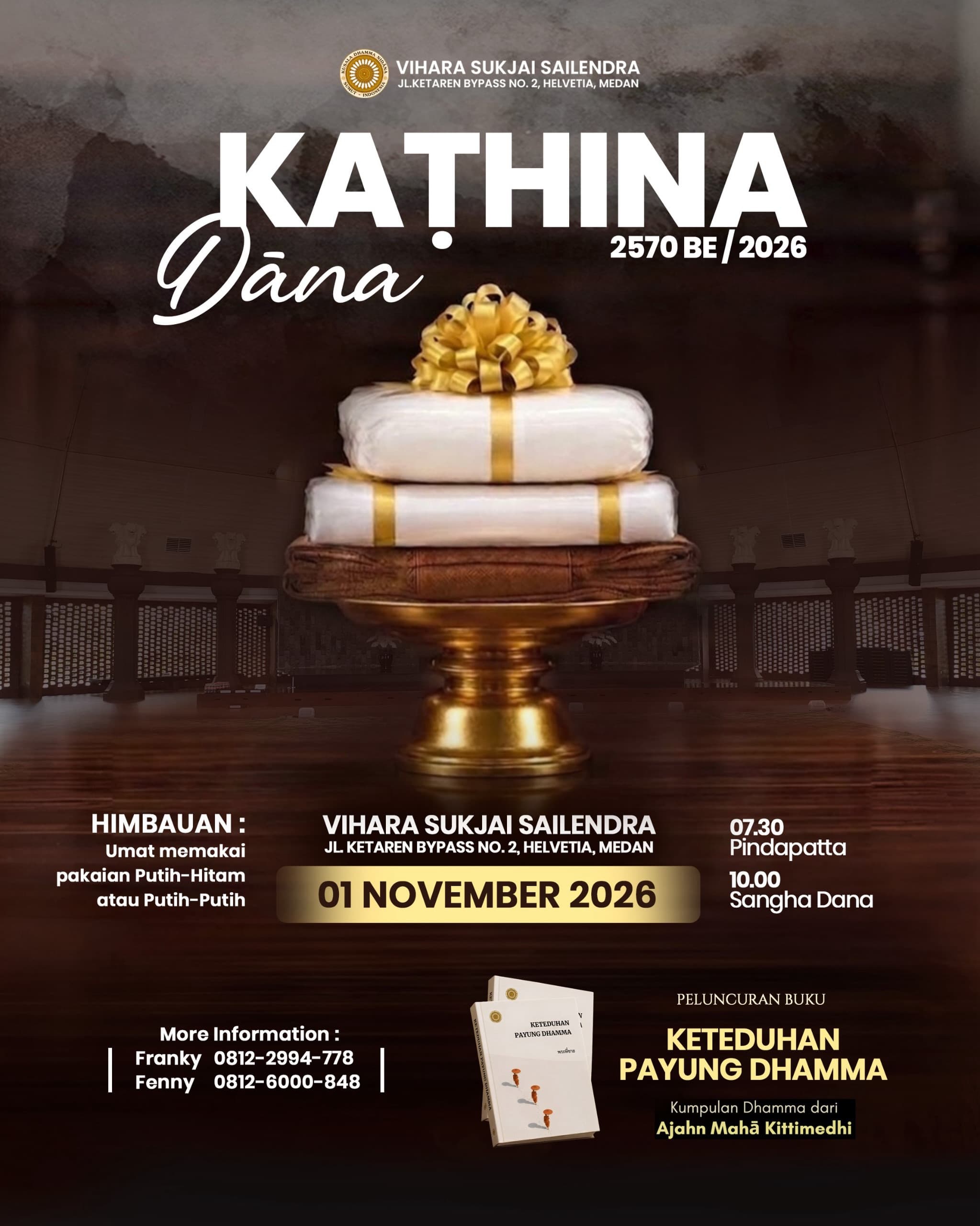 Gambar acara Kathina Dāna 2570 BE / 2026