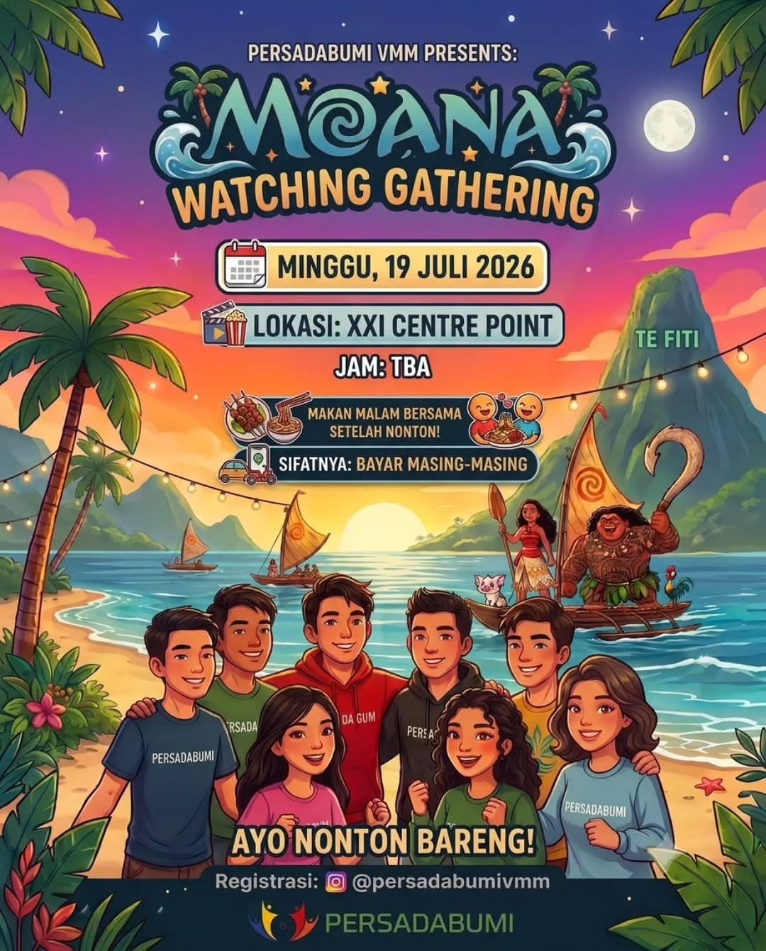 Gambar acara Moana Watching Gathering