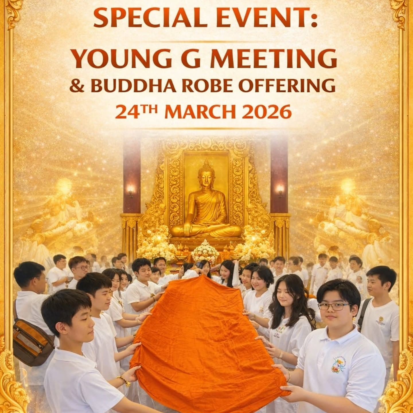 Gambar acara Young G Meeting & Persembahan Jubah kepada Buddha