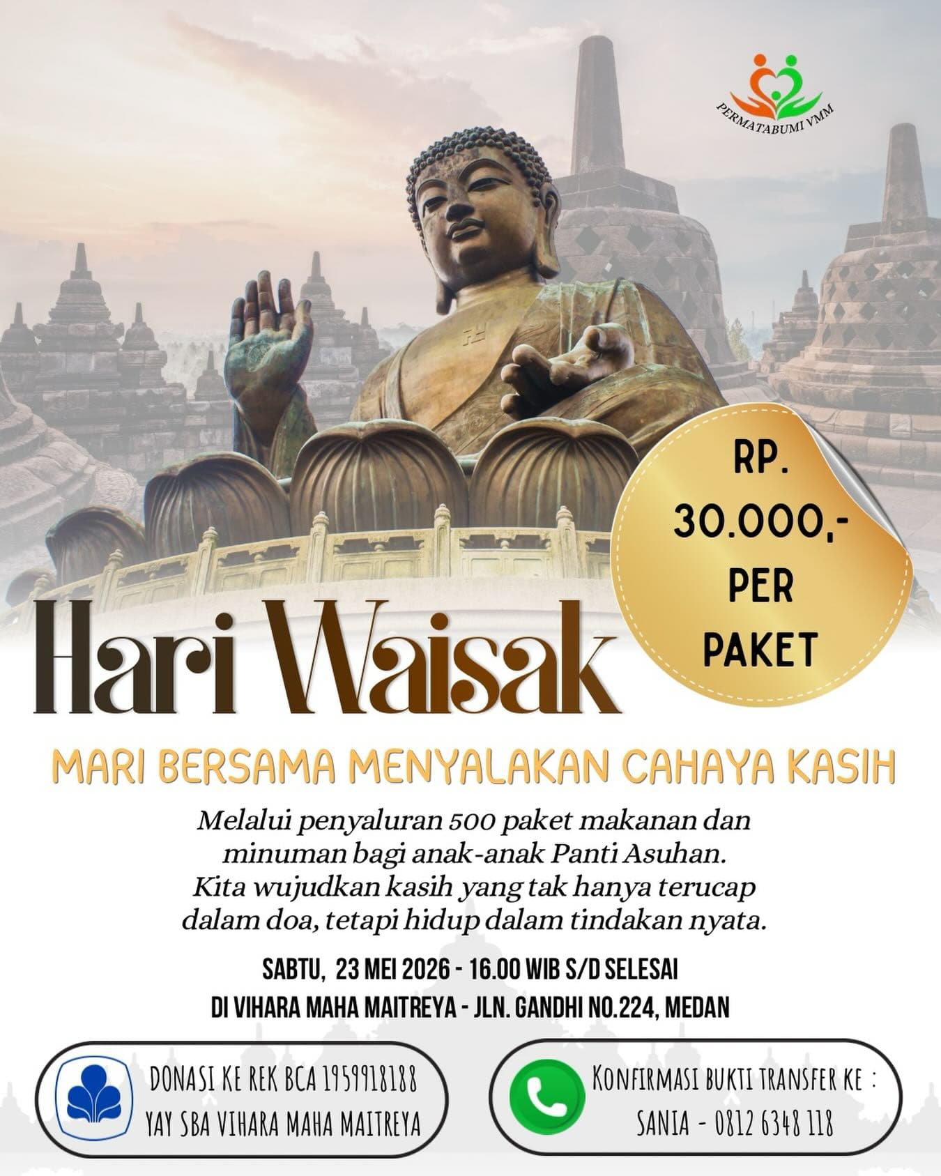 Gambar acara Baksos Waisak: Menyalakan Cahaya Kasih