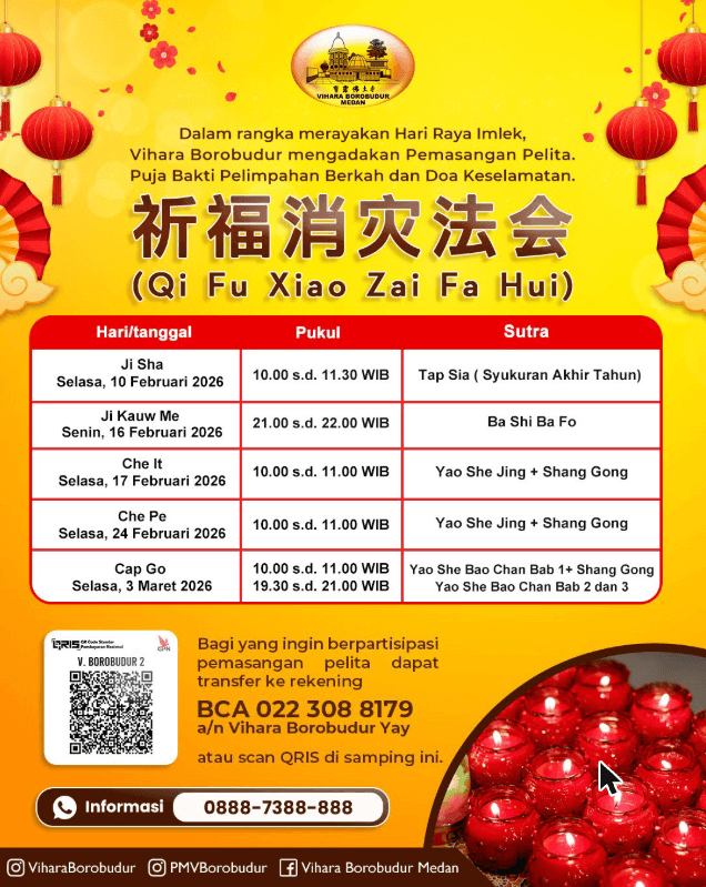 Gambar acara Puja Pelimpahan Berkah & Doa Keselamatan Imlek 2577 (Qi Fu Xiao Zai Fa Hui)