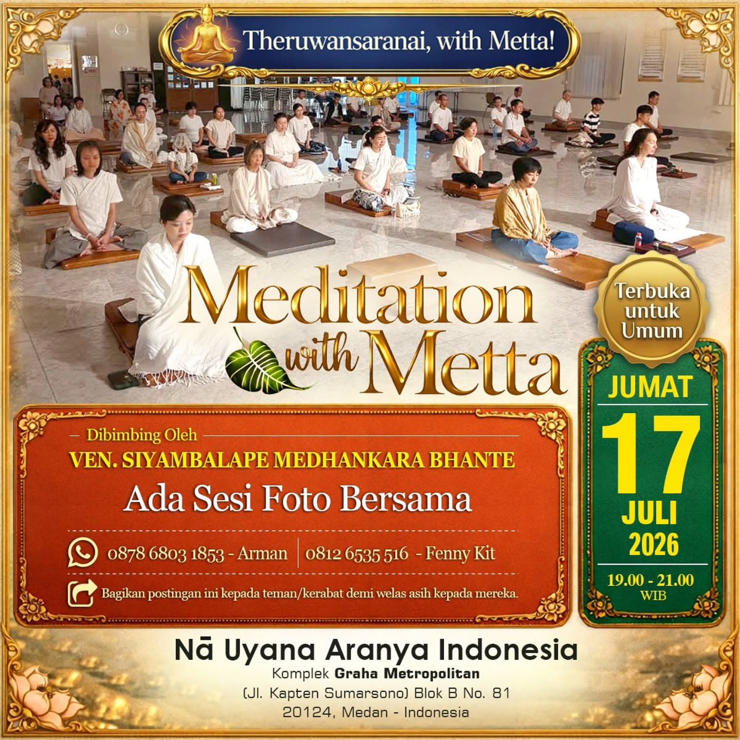 Gambar acara Meditation with Metta (sesi meditasi terakhir)
